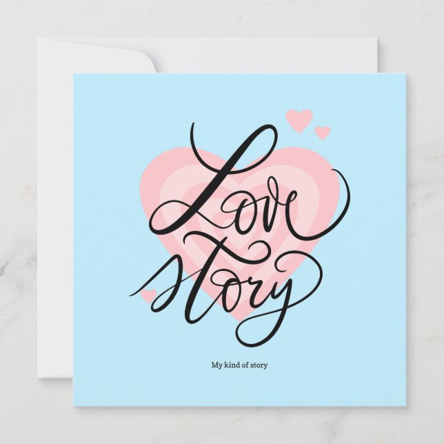 Carte d'histoire d'amour – Mon genre d'histoire (Devant)