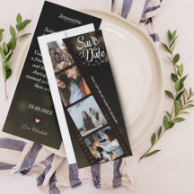 Carte d'honneur avec collage de 4 photos