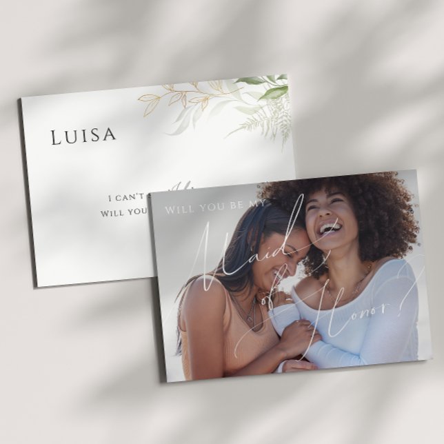 Carte d'honneur avec photo verte et or (Créateur téléchargé)