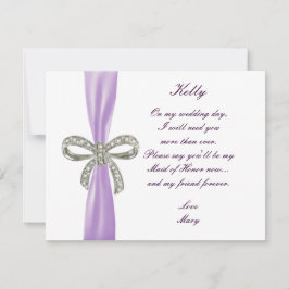 Carte d'honneur Mariage de la boîte de diamant vio