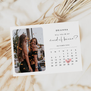 Carte d'honneur moderne Calendrier photo