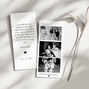 Carte d'honneur - Photo Bande Photo Booth