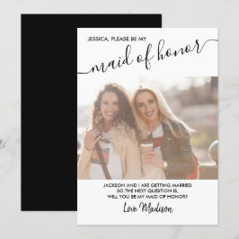 Carte d'honneur photo noir et blanc