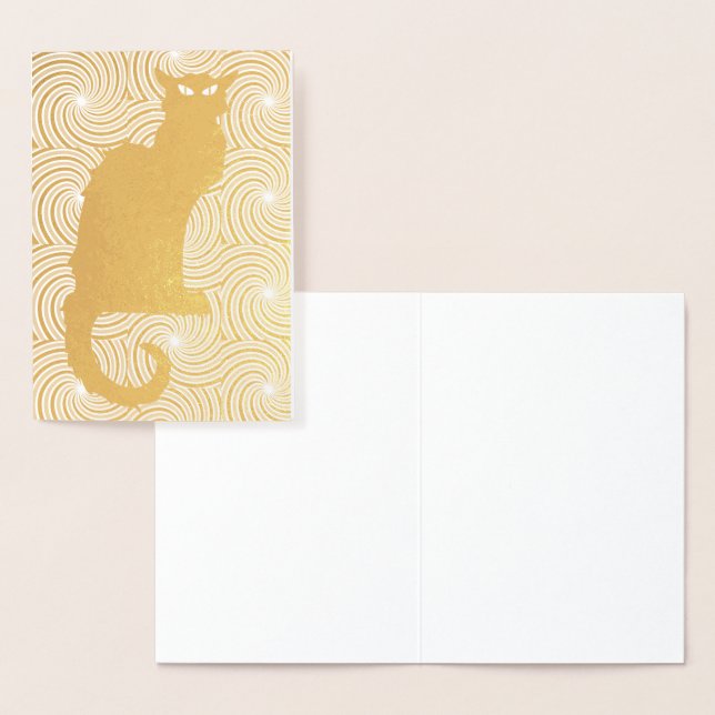 Carte d'huile CAT NOIR (Affichage)