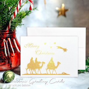Carte d'huile d'or Holy Three Kings & Christmas St