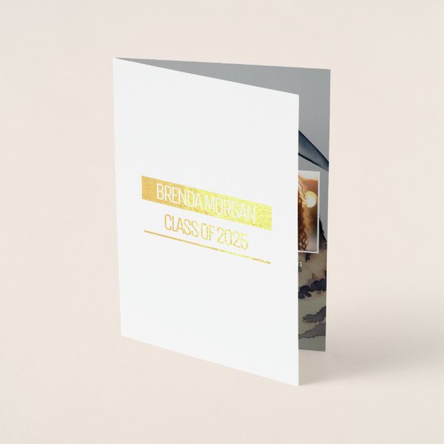 Carte d'huile pour Faire-part de diplôme unique (Devant)