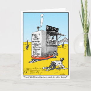 Carte d'Humour amusante du mauvais jour
