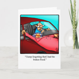 Carte d'humour d'anniversaire de mariage pour coup