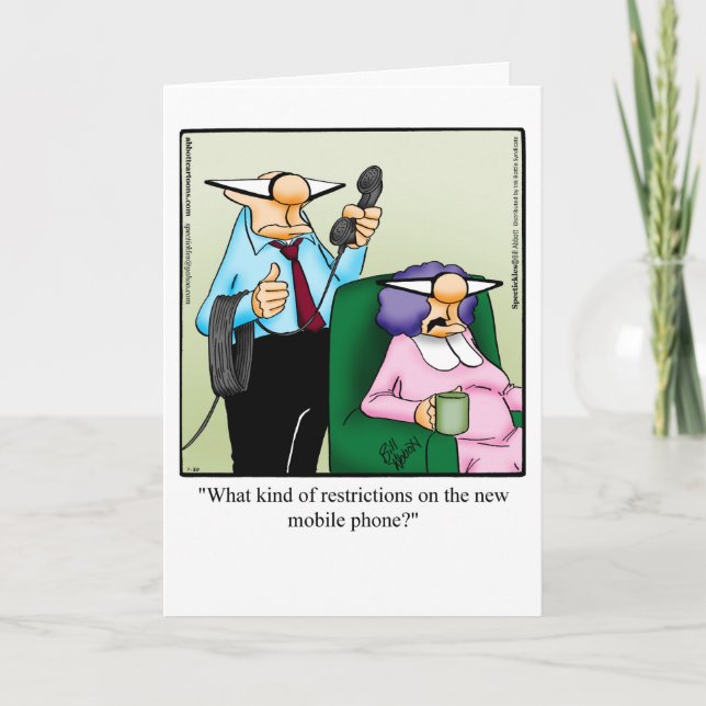 Carte d'Humour d'anniversaire drôle pour lui (Devant)