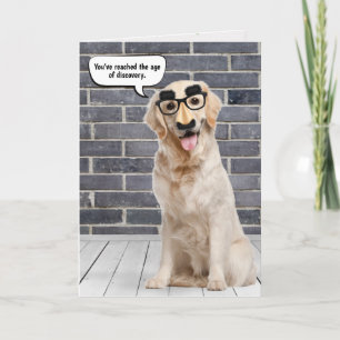 Carte d'Humour d'anniversaire Golden Retriever