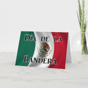 Carte Día de la Bandera (Jour du Drapeau Mexicain)