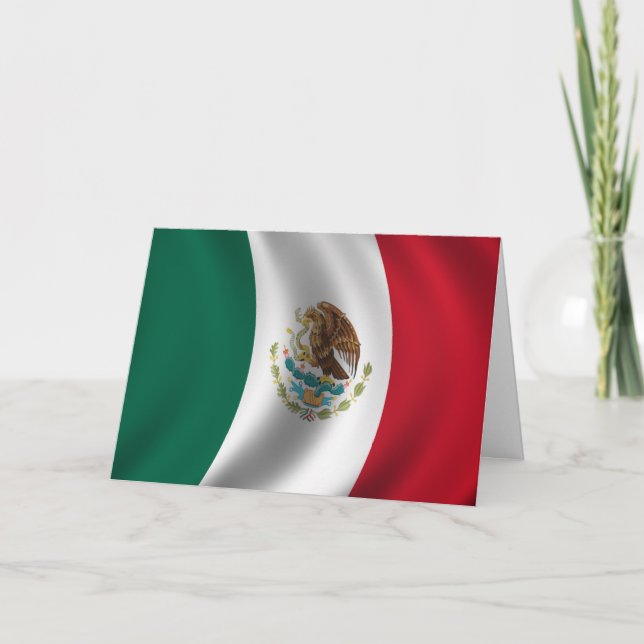 Carte Día de la Bandera (Mexican Flag Day) (Devant)