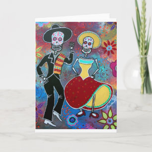 CARTE DIA DE LOS MUERTOS BAILAR MARIACHI