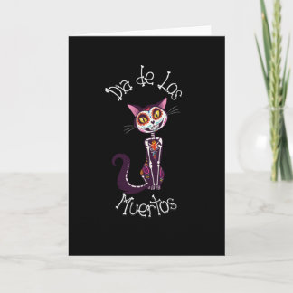 Carte Dia de los Muertos- Chat de Sucre Candy