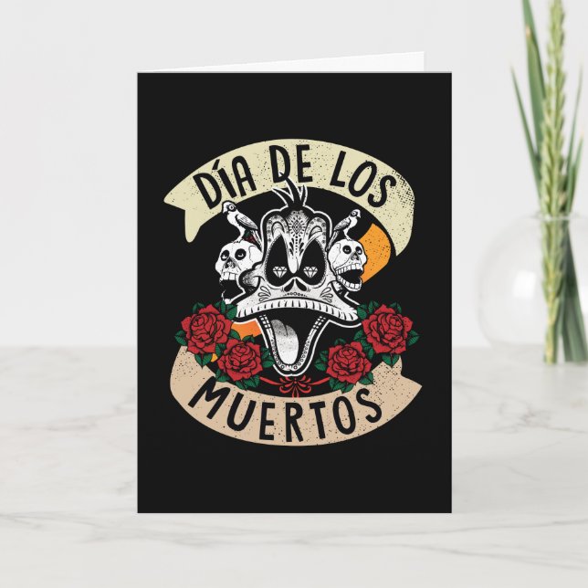 Carte Día De Los Muertos DAFFY DUCK™ (Devant)