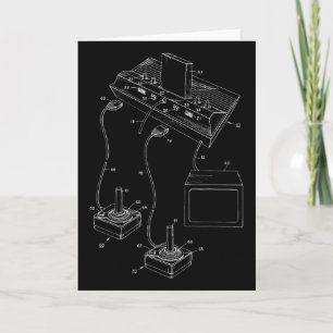 Carte Diagramme de jeu vintage - Jeux vidéo Joystick con