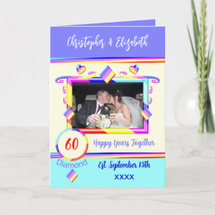 Carte Diamond 60e anniversaire ajouter des noms photo vi