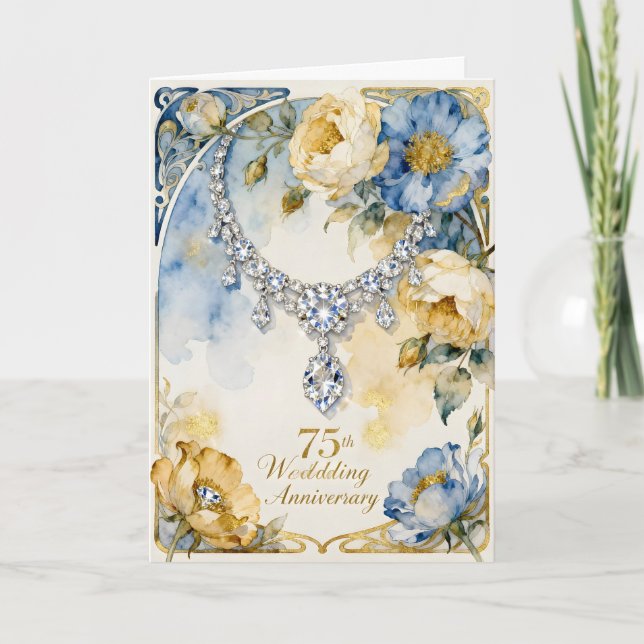 Carte Diamond Necklace 75th Wedding Anniversary (Devant)