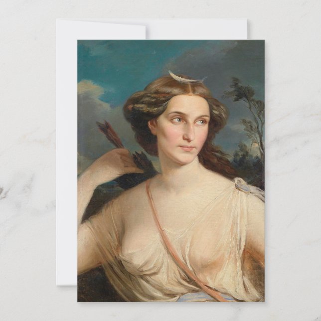 Carte Diana, déesse de la chasse | Anonyme (Devant)