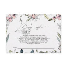 Carte Diapewar en tombola - Baby shower - Rustique