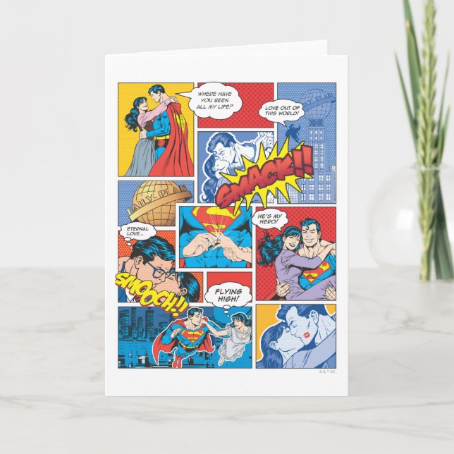 Carte Diapositives Love Comic - Couleur (Devant)