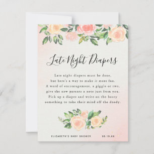 Carte Diapositives nocturnes Jeu Baby shower