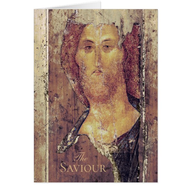 Carte d'icône Andrei Rublev Sauveur Christ Rédempt (Devant)