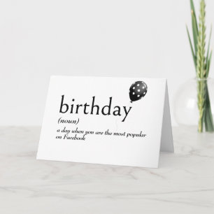Carte Dictionnaire Définition de l'anniversaire
