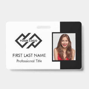 Carte d'identité du personnel Badge photo avec l