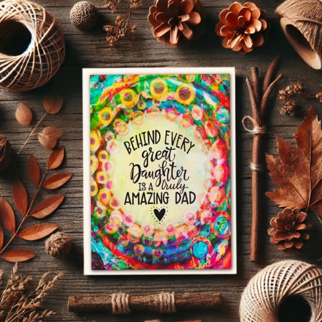 Carte d'identité papa fille moderne (Créateur téléchargé)