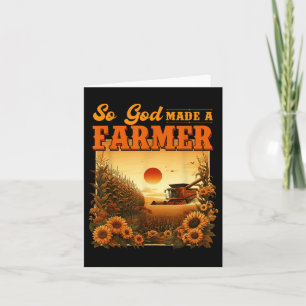 Carte Dieu A Fait Un Agriculteur, La Vie Agricole, Chris