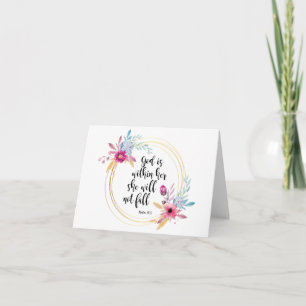 Carte Dieu est dans son psaume 46:5