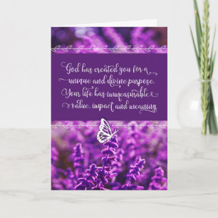 Carte Dieu vous a créé pour une grande fin