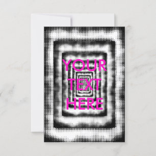 Carte d'illusion optique Fun Black and White Grung