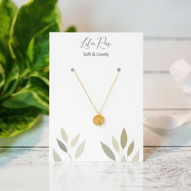 Carte d'illustration de chats neutres en feuillage (Cat Foliage Artwork)