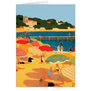 Carte d'illustration vintage Riviera Beach