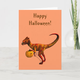 Carte Dilophosaurus d'Halloween