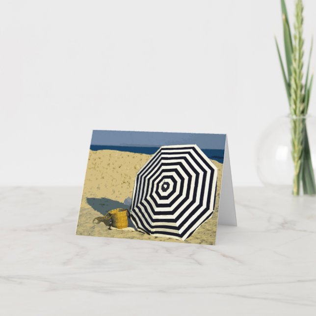 Carte Dimanche à la plage (Devant)