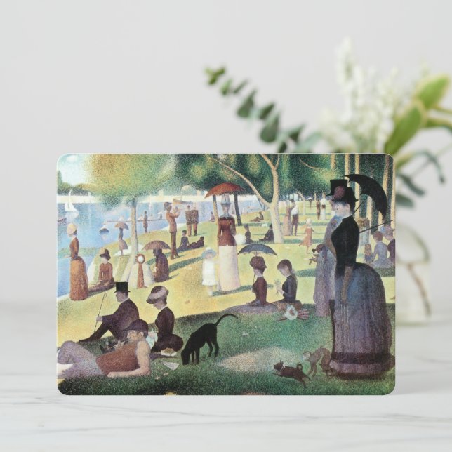 Carte Dimanche après-midi, île La Grande Jatte par Seura (Debout devant)