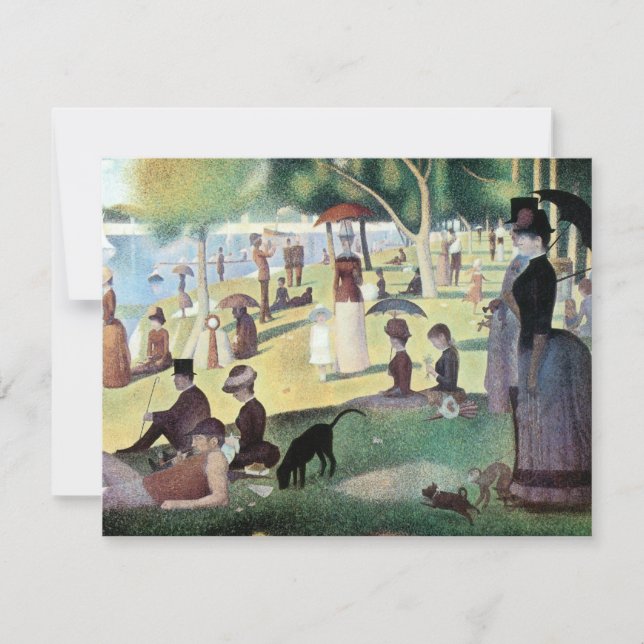 Carte Dimanche après-midi, île La Grande Jatte par Seura (Devant)