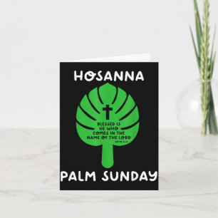 Carte dimanche des rameaux hosanna semaine sainte pâques