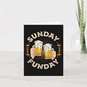Carte Dimanche Funday Funny Football Cadeau Sport Amateu