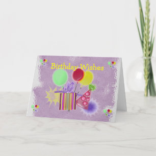 Carte Dimensionner les souhaits d'anniversaire