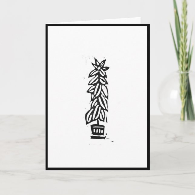 Carte d'impression bloc d'arbre en caoutchouc (Devant)