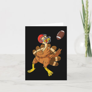 Carte Dinde de Thanksgiving Récepteur Élarge Football Ga