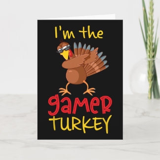 Carte Dindeur de jeu drôle Thanksgiving famille appariée