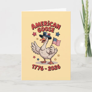 Carte Dindon Américain Patriotique 250e Anniversaire