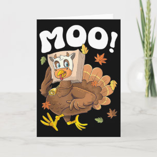 Carte Dindon Meugle Drôle Thanksgiving Mignon Dindon Fau