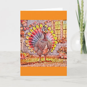Carte Dindon Mosaïque Tom