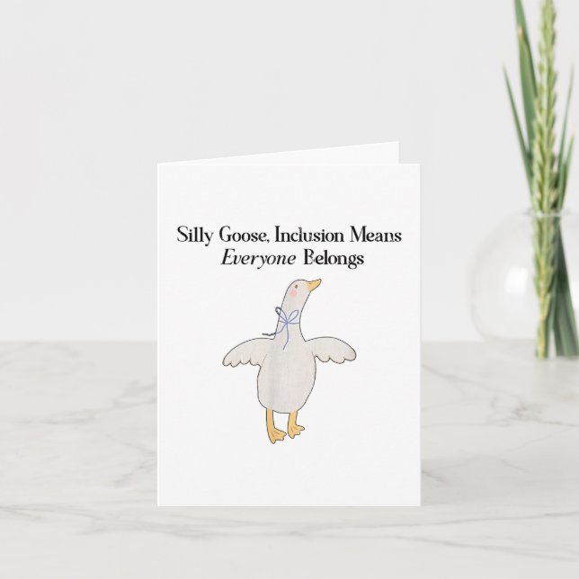 Carte Dindon Ridicule L'inclusion Signifie Que Tout Le M (Devant)